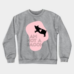 Veggie Funny Vegan Gift Love Pig Crewneck Sweatshirt